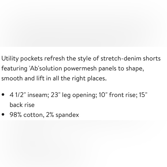 Wit & Wisdom / Democracy Utility Pockets Ab Solutions High Rise Shorts - Picture 10 of 11